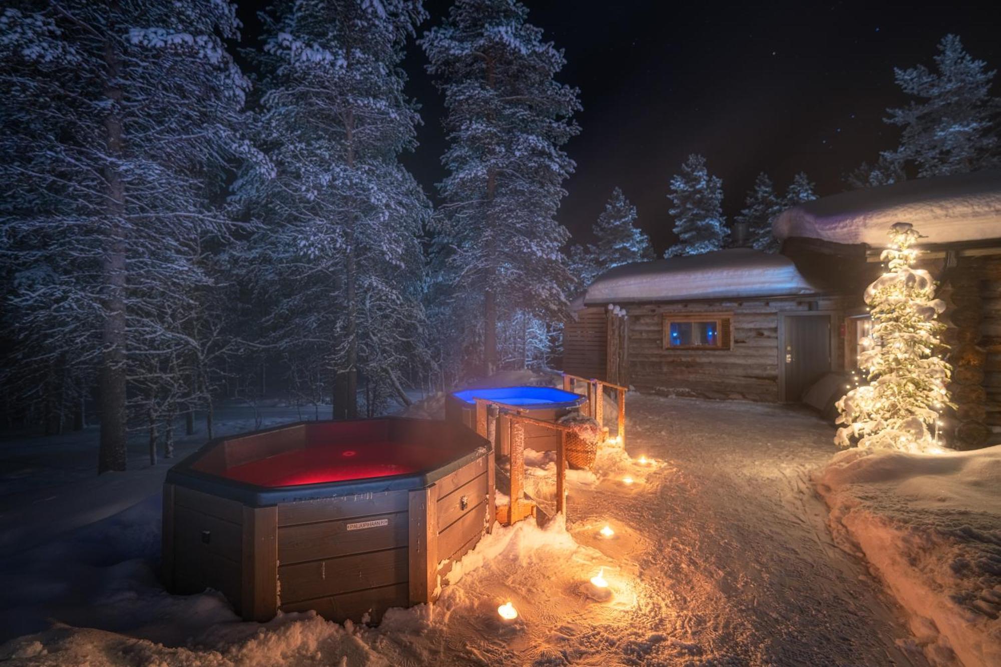Kuukkeli Log Houses Aurora Resort ซาริเซลกา ภายนอก รูปภาพ