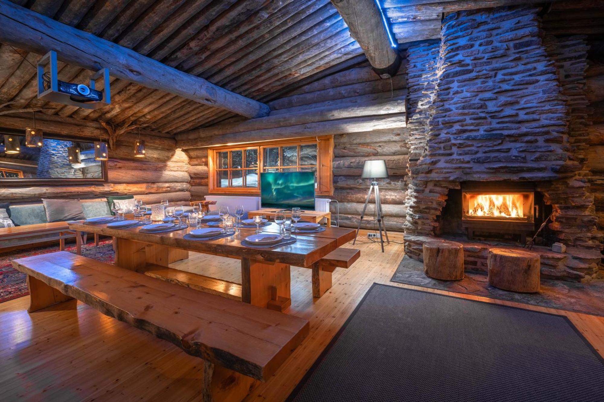 Kuukkeli Log Houses Aurora Resort ซาริเซลกา ภายนอก รูปภาพ